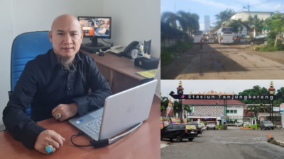 Warga Gunung Sari Keberatan Rencana Pemasangan Portal Di Stasiun Tanjung Karang