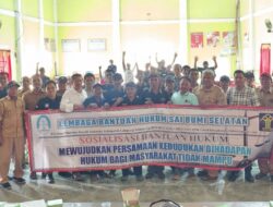LBH Sabu-Sel Gencar Gelar Sosialisasi Cegah Tindak Kriminal di Sidoharjo