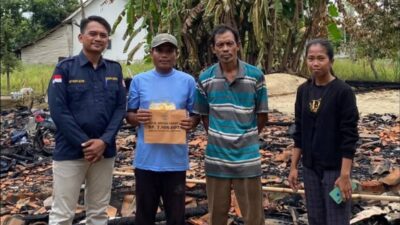 Donasi Untuk Korban Kebakaran Tiyuh Mercu Buana Mulai Disalurkan