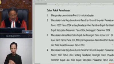 MK Putuskan Pilkada Ulang Di Pesawaran Dan Mendiskualifikasi Aries Sandi