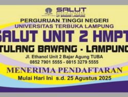 SALUT UNIT 2 HMPTI Tulang Bawang Buka Pendaftaran Mahasiswa Baru