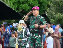 Danbrigif 4 Marinir Pimpin Upacara Pemberangkatan Satgas Pamtas Mobile RI-PNG