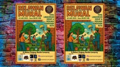 Flyer Pengumuman Komunitas Mural (Foto : Yudi Ceper)