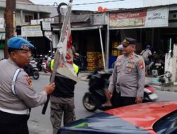 Polsek Kembangan Kembali Gelar Operasi Penertiban Atribut Ormas Di Wilayah Jakarta Barat bersama Tiga Pilar