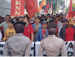 Ratusan Buruh PT San Xiong Steel Indonesia Kembali Unjuk Rasa Tuntut Gaji Dan BPJS Dibayarkan