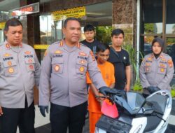Residivis Curanmor di Bandar Lampung Dibekuk Usai Curi Dua Motor Dan Ponsel Milik Warga Langkapura