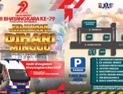 Bhayangkara Run 2025, Polresta Bandar Lampung Alihkan Arus Lalu Lintas Pagi Hari