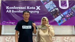 Dian Wahyu Kusuma–Vina Oktavia Terpilih Sebagai Ketua Dan Sekretaris AJI Bandar Lampung 2025–2028