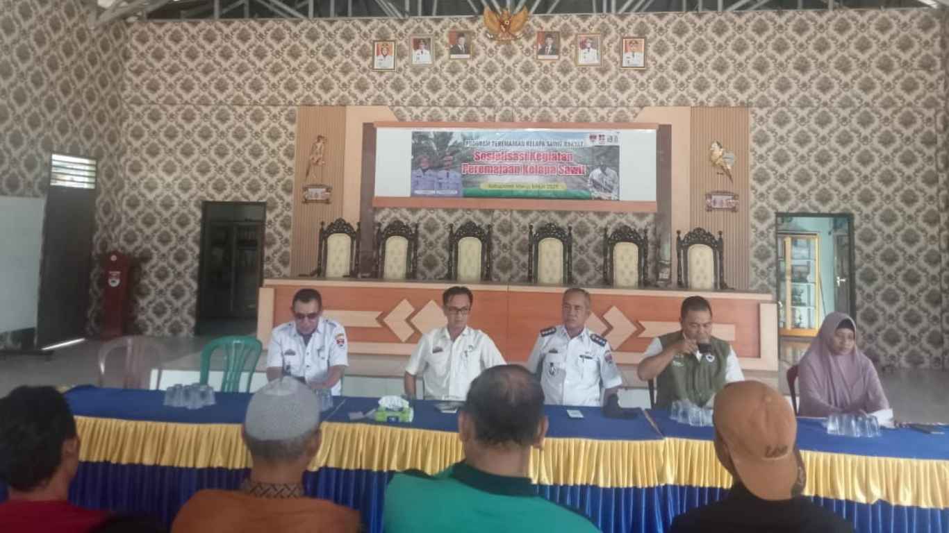 Dukung Produktivitas Petani, Pemkab Mesuji Sosialisasikan Program Replanting Sawit 2026