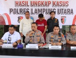 Kurang Dari Dua Jam, Pelaku Pembunuhan IRT Di Kebun Singkong, Berhasil Ritangkap Sat Reskrim Polres Lampung Utara