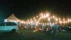 Unik, Pemdes Muara Tenang, Mesuji Gelar Festival Layang-Layang Saat Malam Hari