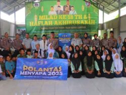 Satlantas Polresta Bandar Lampung Gelar Polantas Menyapa Di Ponpes Nurul Fallah