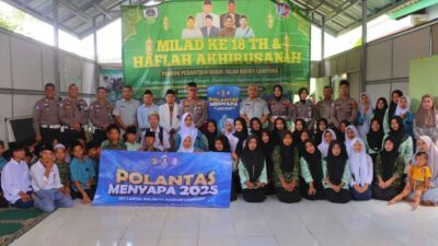 Satlantas Polresta Bandar Lampung Gelar Polantas Menyapa Di Ponpes Nurul Fallah