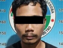Seorang Pria Di Metro Ditangkap Polisi Bersama Puluhan Paket Tembakau Gorila