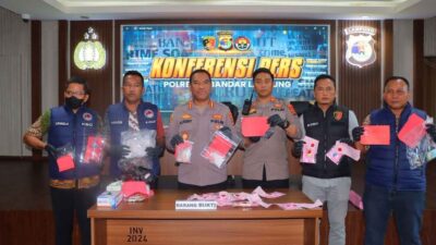 Selama Sebulan, Polresta Bandar Lampung Ungkap 22 Kasus Narkoba, Tangkap 32 Tersangka