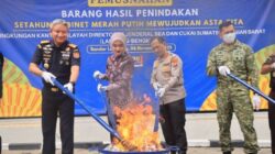 Polda Lampung Dan Bea Cukai Bersinergi Berantas Barang Ilegal, Puluhan Juta Batang Rokok Dan Ribuan Liter Miras Dimusnahkan