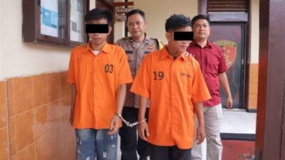 Polsek Pringsewu Kota Tangkap Dua Pelaku Pencurian Modus Ganjal Mesin ATM