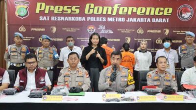 Tergiur Upah, Pasutri Jadi Kurir Sabu Jaringan Lintas Provinsi dan Dtangkap di Jakarta Barat