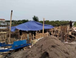 Banjir Rob Kerap Terjang Desa Melakasari, BBWS Cimancis Bangun Bendungan di Kali Bledek