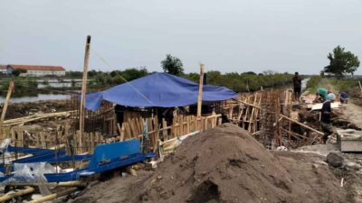 Banjir Rob Kerap Terjang Desa Melakasari, BBWS Cimancis Bangun Bendungan di Kali Bledek