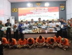 Polres Lampung Selatan Musnahkan Barang Bukti Kejahatan Narkotika Senilai Rp230 Miliar