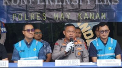 Polisi Bekuk 3 Pencuri Kabel PLN Sepanjang 24,5 Km di Jalinsum Way Kanan, Kerugian Capai Miliaran Rupiah