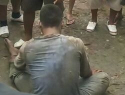 Heboh, Penusukan Pedagang di Pasar Sarinongko Pringsewu, Pelaku Ditangkap