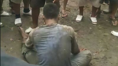 Heboh, Penusukan Pedagang di Pasar Sarinongko Pringsewu, Pelaku Ditangkap