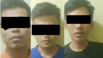 Transaksi COD Motor Curian Digagalkan, 3 Pelaku Digelandang Ke Polsek Kedondong