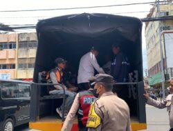 Belasan Juru Parkir Liar di Pasar Tengah Digelandang Ke Polresta Bandar Lampung