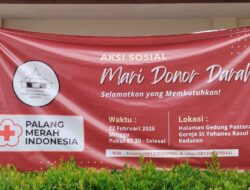 Aksi Sosial Donor Darah Jemaat Gereja St Yohanes Rasul, Kedaton