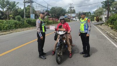 Sat Lantas Polres Lampung Barat Intensifkan Penindakan di Jalan Lintas Liwa