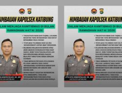 Kapolsek Katibung Sampaikan Himbauan Kamtibmas Ramadan 1447 H
