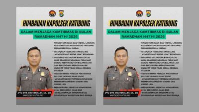 Kapolsek Katibung Sampaikan Himbauan Kamtibmas Ramadan 1447 H