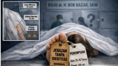 Jenazah Perempuan Tak Dikenal Di RSUD dr H Bob Bazar SKM Masih Belum Teridentifikasi