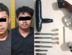 Tak Berkutik Saat Dikejar, Pembawa Senpi Rakitan dan Amunisi Aktif Diamankan Polres Pesawaran