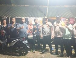 Kapolsek Katibung Sambangi Desa Tanjung Agung, Pastikan Kamtibmas Bejalan Aman Dan Kondusif