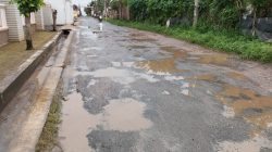 Di Kota Bandar Lampung, Masih Ada Jalan Penuh Lubang Yang Bak Kubangan Saat Hujan