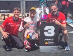 Veda Ega Pratama Jadi Pembalap Indonesia Pertama Yang Naik Podium Moto3