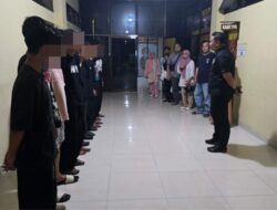 Respons Cepat Laporan 110, Polisi Redam Keributan di Sukarame Dan Amankan 9 Remaja