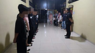 Respons Cepat Laporan 110, Polisi Redam Keributan di Sukarame Dan Amankan 9 Remaja