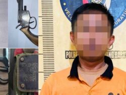 Sat Reskrim Polres Tulang Bawang Barat Amankan Warga Terusan Unyai Kedapatan Memiliki Senjata Api Rakitan