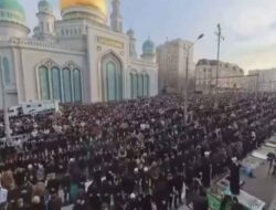 Perayaan Lebaran 2026 di Rusia, Masjid hingga Jalan Dipenuhi Ribuan Umat Muslim