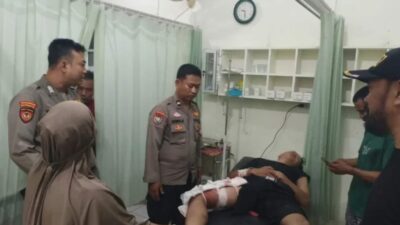 Polsek Padang Cermin Evakuasi Korban Laka Lantas di Jalan Raya Way Ratai