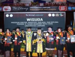Pada Periode IV 2025/2026, Unila Luluskan 1.109 Wisudawan