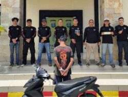 Polsek Kota Agung Tangkap Pelaku Penggelapan Sepeda Motor Yang Hendak Kabur