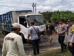 Tiga Kendaraan Terlibat Laka Beruntun di Jalinsum Lampung Utara