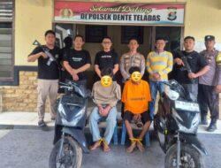 Polsek Dente Teladas Berhasil Tangkap Dua Pelaku Curanmor Lintas Kabupaten