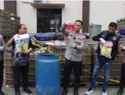 Jaringan BBM Ilegal Yang Diduga Asal Palembang Berhasil Diungkap Polres Pringsewu