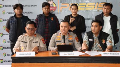 Polsek Metro Tamansari Bongkar Sindikat Jambret Bersenjata Tajam, Enam Pelaku Diamankan